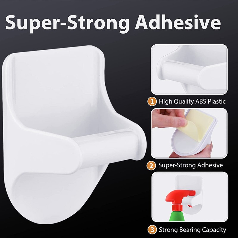 8 PCS Spray Bottle Holder ABS Save Space Strong Adhesive