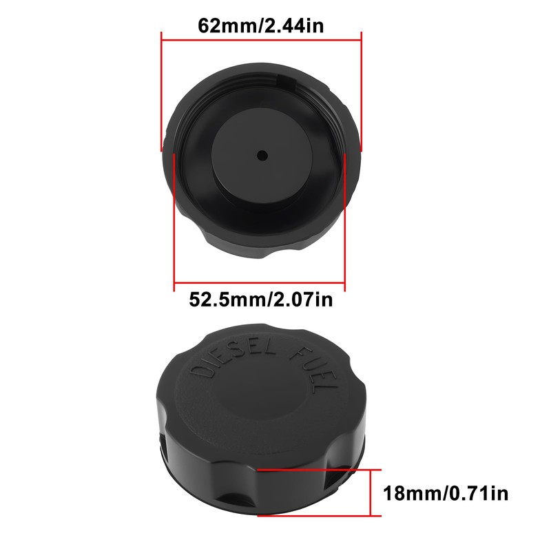 YINETTECH Fuel Tank Cap 114250-55041 Compatible with YANMAR L40, L48,