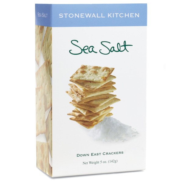 Stonewall Kitchen Sea Salt Crackers, 5 Ounces
