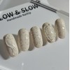 [Slow&Slow Nail Tips] Sesame Nail – Almond / [슬앤슬네일팁] 깨알덩어리네일