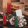 MTLEE 6 Pack Christmas Candles in Glass Cylinder Gifts for