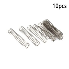 MACHSWON Compression Spring for Electronics Home Appliances Furniture Machinery Stainless Steel Compressed Spring 0.6mm Wire Dia, 10mm OD, 50mm Free Length 10pcs