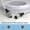 EBXYA XLR Cable 50ft 2 Packs - Premium Balanced Microphone