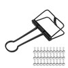 30Pcs Wire Binder Clips 2 Inch Hollow Out Strong Clamping