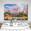 DePhoto 7x5FT Spring Garden Backdrop Secret Floral Garden Tulip Peach