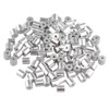 Futheda 100 pcs Aluminum Crimping Loop Sleeve Clips with Round