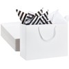Ohuimrt 12 PCS White Gift Bags with Tissue Papers, 16"