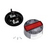 VEBCO Round Rear Light Smoke Grey with Reflector in Red,