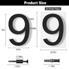 IVERRA 10 Inch Black House Numbers for Outside, Large Floating