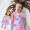 ICOSY Matching Girls & Doll Nightgowns Clothes Unicorn Pajamas Sleepwear