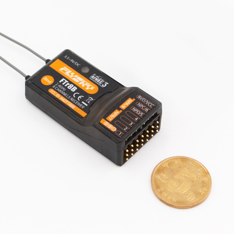 FlySky FTr8B 2.4GHz 8CH Receiver for RC Airplane Helicopter Fixed