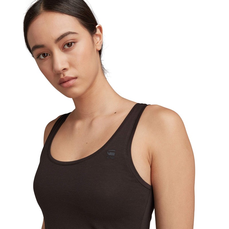 G-STAR RAW Women's Base R T Wmn Tanktop Vest, Black