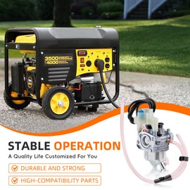 GoaMotors 63584 Carburetor with Air Filter Fuel Filter Spark Plug Compatible with Honda 16100-ZL0-D62 16100-ZL0-D64 compatible with Predator 3500 Watts EU3000is EU3000i compatible with Kipor 3000 3500