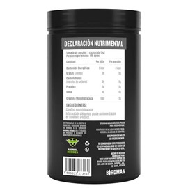 Birdman Creatina Monohidratada sin Edulcorantes y Saborizantes Artificiales Perfecta para antes y despus del Entrenamiento Bote con 600 g             