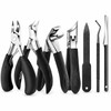 7-Piece Stainless Steel Nail Care Set for Manicure & Pedicure