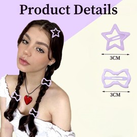 Omeblos Baby Girls Hair Clips, Toddler Hair Clip, Metal Snap Hair Clips for Women Girls, 16Pcs Hair Clip Ins for Thick Thin Hair Kawaii Hair Accessories for Short Long Hair