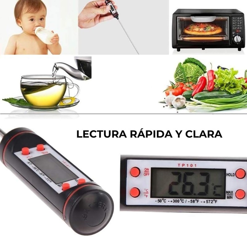 Digital Thermometer for Food, Liquid, Oil, Ultra Fast Measurement and