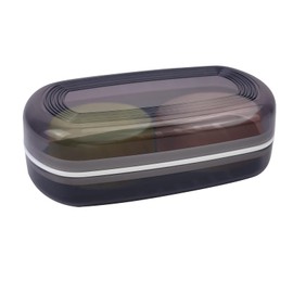 Leakproof Travel Soap Dish with Lid Multi-Functional Soap Dish with Draining Layer Soap Holder for Portable Soap Case for Traveling Camping and The Bathroom