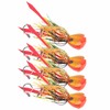 4Pcs 65g Fishing Artificial Baits Silicone Skirts Lures with Hook