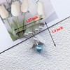 Honaer Something Blue Angel Charm for Bride to Be, Bridal