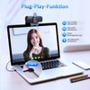 NEWORK 4K PC Webcam with Sony Sensor, Auto Focus and