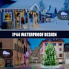 Christmas Icicle Lights - 2 Pack Total 200 LED 40