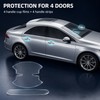 8-Piece Transparent Car Door Handle Scratch Protection Film Set