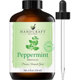 Peppermint Essential Oil - Huge 4 Fl Oz - 100% Pure and Natural - Premium Grade Essential Oil for Diffuser and Aromatherapy