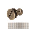 200 Sets Chicago Screws Round Head Rivets 7x5mm DIY Handcraft