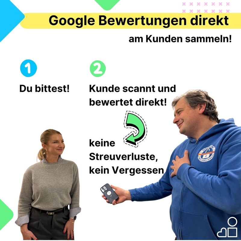 Google Rating NFC Sticker - Individually - Set Up &