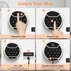 GoldenKey White Fingerprint Safe for Home, 1.2 Cu Ft Biometric