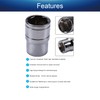 Utoolmart 1/2-Inch Drive 19mm 6-Point Shallow Socket, Metric, Cr-V Chrome-vanadium