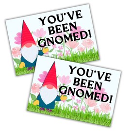 You’ve Been Gnomed Yard Sign Fun Neighborhood Game 12x18” with H Frame Wire Stake Included Garden Naughty Gnome Funny Birthday Easter Spring You’ve Been Booed
