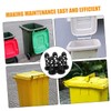 LABRIMP 6pcs Plastic Trash Can Lid Shafts Bolts for Wheelie