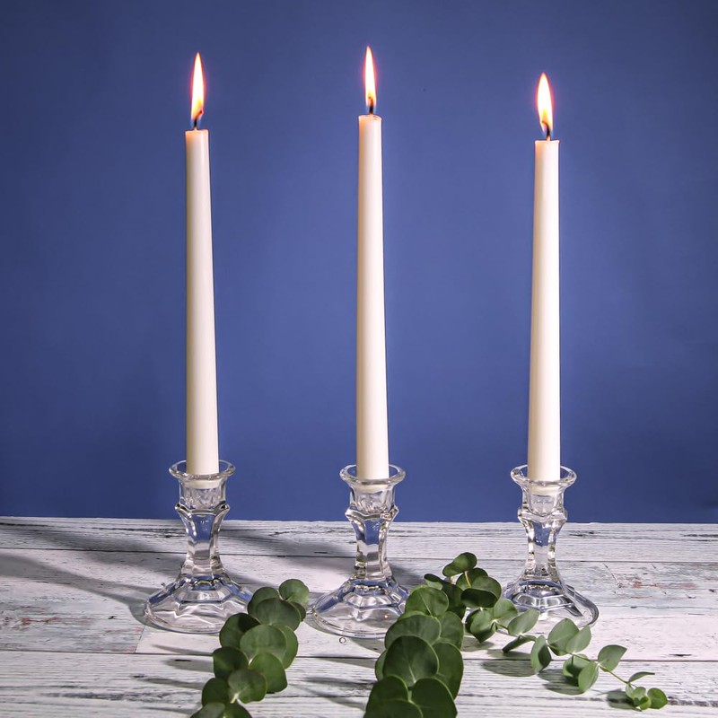 Eastland Clear Taper Candle Holder 4" Set of 12