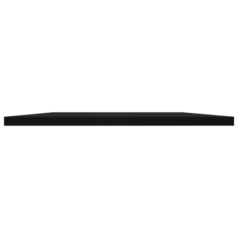 8-Piece Set Black Bookshelf Boards 23.6"x19.7"x0.6" Engineered Wood Storage Shelves