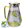 AstraLoom 2L Diamond Pattern Design Glass Jug with Handle and