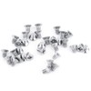100Pcs/Bag M3 Machine Screws,9Types M3 Flat Head Stainless Steel SS304