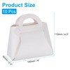 uxcell 10Pcs PU Leather White Gift Boxes with Handles, 4