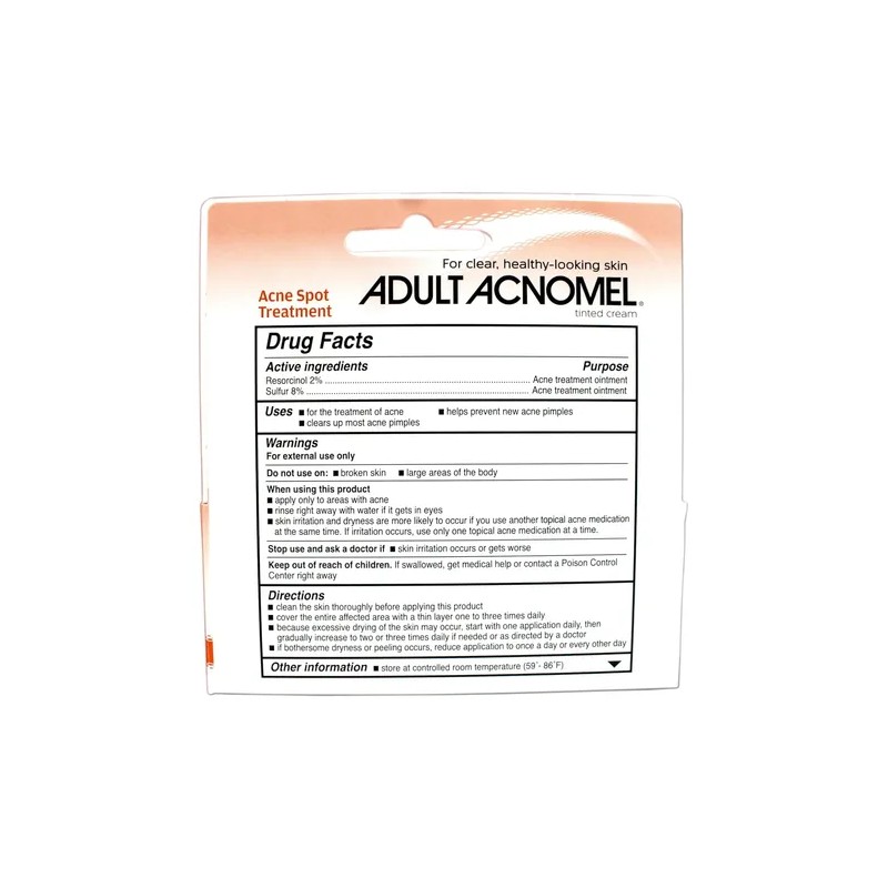 Acnomel Acné En Adultos Crema Medicamento 36g
