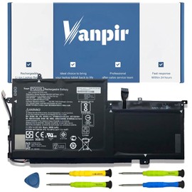 VANPIR PG03XL 831758-005 831532-422 Battery for HP Spectre X360 15-AP011DX 15-AP000NA 15-AP000NF 15-AP000NX 15-AP001NF 15-AP002NG Notebook PGO3XL 831532-421 HSTNN-LB7C 11.55V 65Wh 5680mAh Shape-B