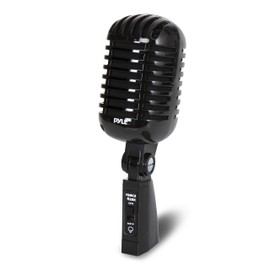 Jovial Classic Retro Dynamic Vocal Microphone - Old Vintage Style Unidirectional Cardioid Mic with XLR Cable - Universal Stand Compatible - Live Performance, in Studio Recording