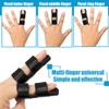 5 Stück Fingerschiene, Fingerglätter Finger Schiene Stabilisator, Verbesserte Fingerstütze Schnapp