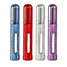 AJDPOI Travel Perfume Atomizer Refillable Portable Mini Refillable Perfume Atomizer Bottle,Atomizer Perfume Bottle,Refillable Perfume Spray Travel 4 Pcs Pack of 12ml