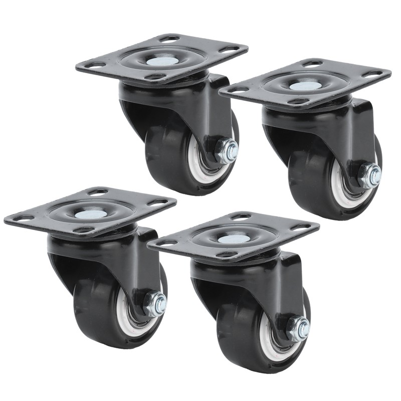 4PCS 1.5 Inch Universal Wheel 360° Rotation Heavy Caster Silence