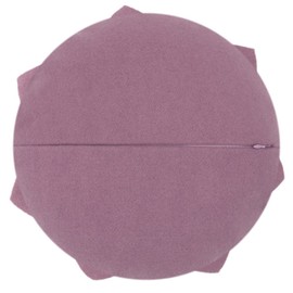 KINGROSE 3D Flower Throw Pillow Decorative Accent Pillow Round Cushion for Sofa Bed Living Room Couch Home Decor 14 Inches Purple