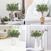 Yoratee Artificial Eucalyptus Stems 24PCS Mixed Eucalyptus Greenery Stems Silver