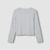 JAJU [JAJU] Her Pointelle Long Sleeve Lounge Cardigan_Melange Grey