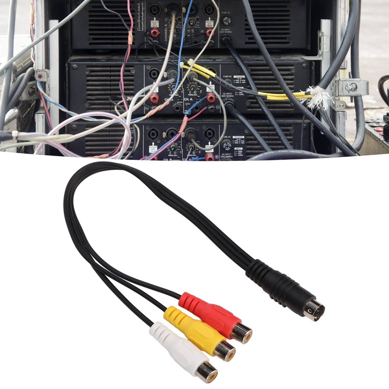 Zopsc Cable S Video de 4 Pines a 3RCA, Cable