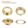 QUARKZMAN Set of 40 Eyelets with Washers 12 mm Copper